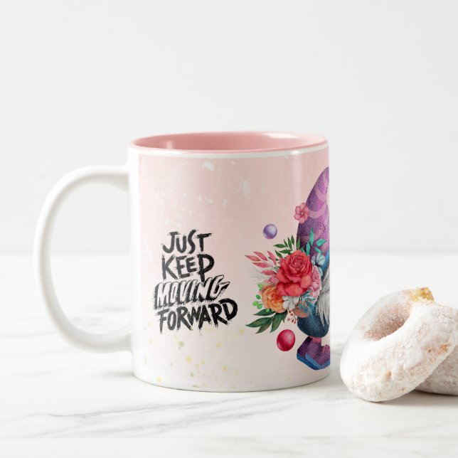 GNOME Glänsande Mugg, för Gnom Älskare, Kaffe Två-Tonad Mugg (Med munk)