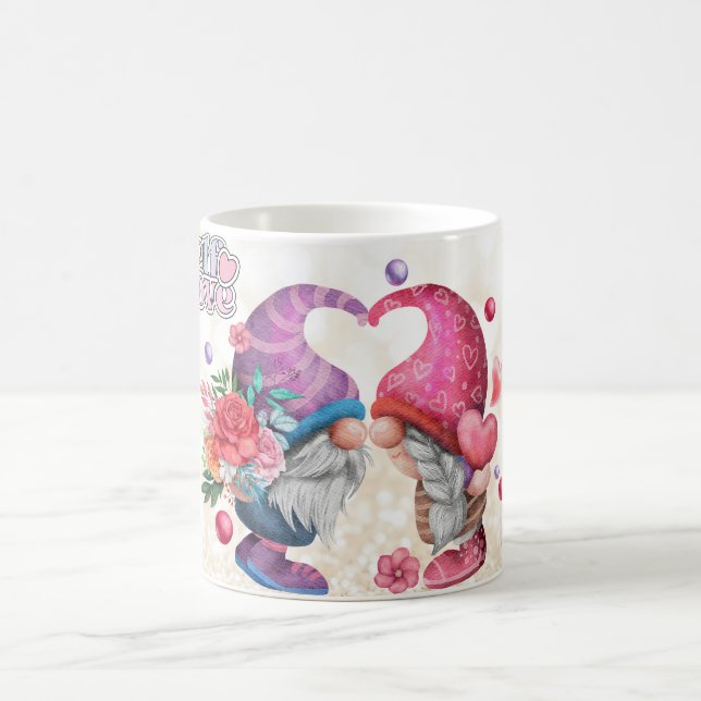 GNOME Glittrande Sparkly Mugg, för Gnome-älskare,  Kaffemugg (Center)