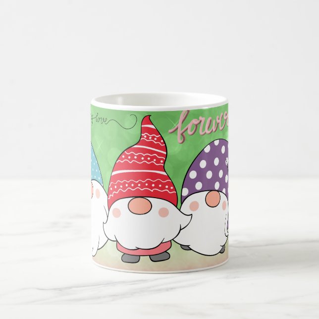 GNOME Glittrande Sparkly Mugg, för Gnome-älskare,  Kaffemugg (Center)
