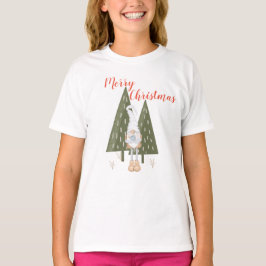Gnome God jul for Girl Matching T Shirt
