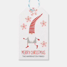 Gnome God jul och Snöflingor