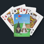 Gnome Golf Bröllop Honeymoon Classic Spelkort<br><div class="desc">Att ha bröllop på en Land-Klubb eller smekmånad på en golfort? De här korten är ett sätt att minnas din roligt. Bride och brudgummen är roligt Bröllop Gnomes.</div>