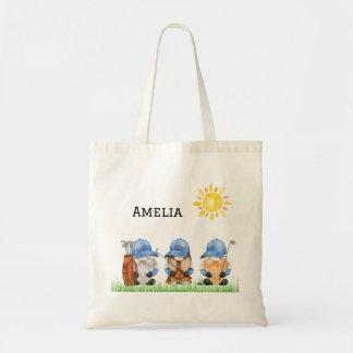 Gnome Golf Tote Bag Tygkasse