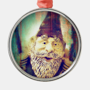 Gnome Grunge Julgransprydnad Metall