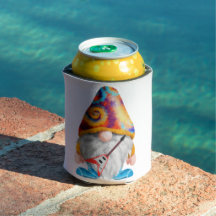 Gnome Guitar Player i färg på en