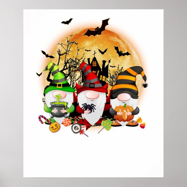 gnome halloween poster (Framsidan)