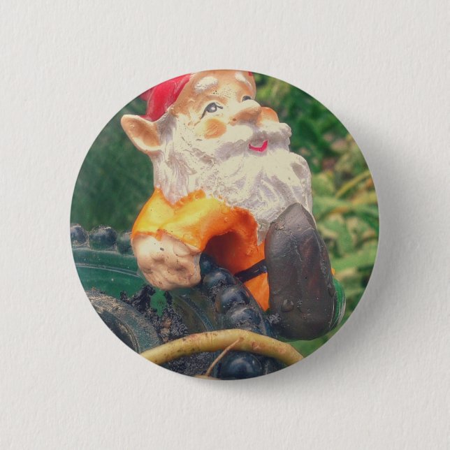 Gnome Hangs runt succulents Knapp (Framsida)