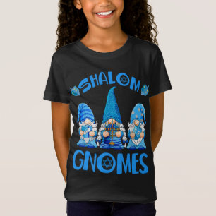Gnome Hanukkah Funny Jewish Shalom Gnomes Chanukah T Shirt