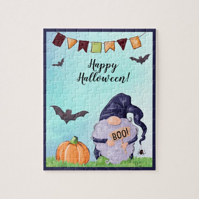 Gnome Happy halloween Pussel (Vertikal)