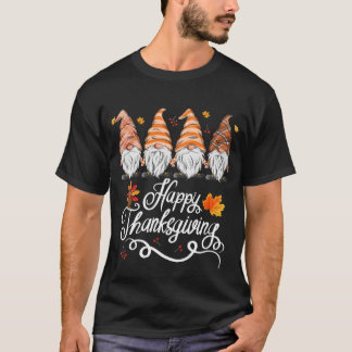 Gnome Happy thanksgiving höstfälla T Shirt