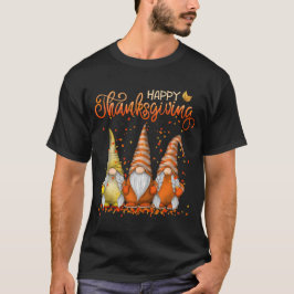 Gnome Happy thanksgiving höstfällor T Shirt