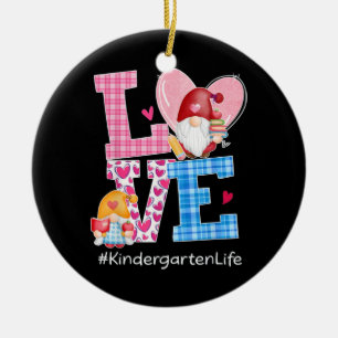 Gnome Hearts Kärlek Kindergarten Julgransprydnad Keramik