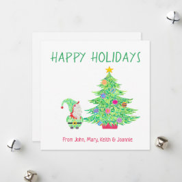 Gnome Helgdag Card Julkort