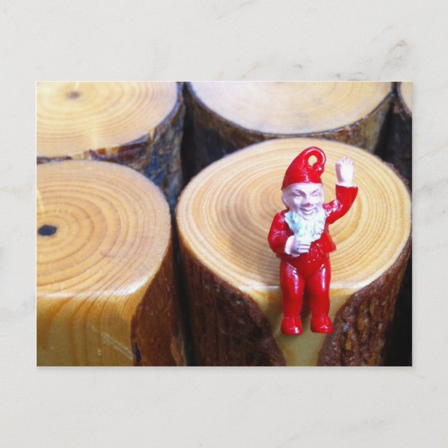 Gnome "Hi"-vykort Vykort (Framsida)