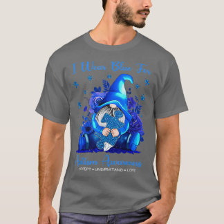 Gnome I Bära Blue for Autism Awareness T Shirt