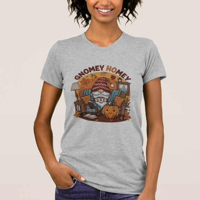 Gnome i säsong-pumprum t shirt (Framsida)