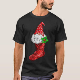 Gnome in jul Sock Funny Pajamas Family Gnome T Shirt