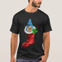 Gnome in jul Sock Funny Pajamas Family Gnome T Shirt