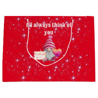 Gnome in love with rainbow heart