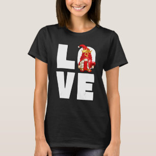 Gnome in Queen of Hearts Costume Kärlek Casino Gam T Shirt