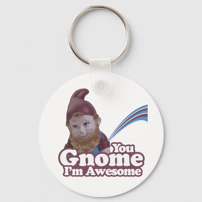 Gnome jag är Fantastisk Nyckelring (Framsida)