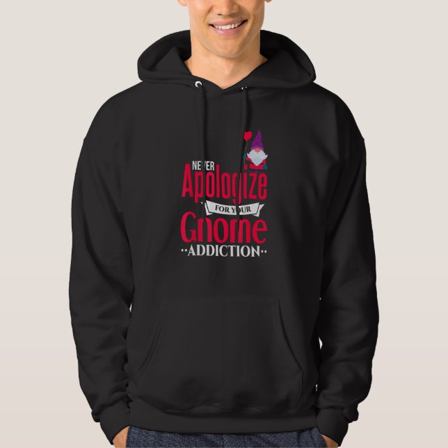 Gnome Joke  Gnome Love Garden Gnome Collector Hoodie (Framsida)