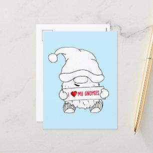 Gnome jul helg vykort