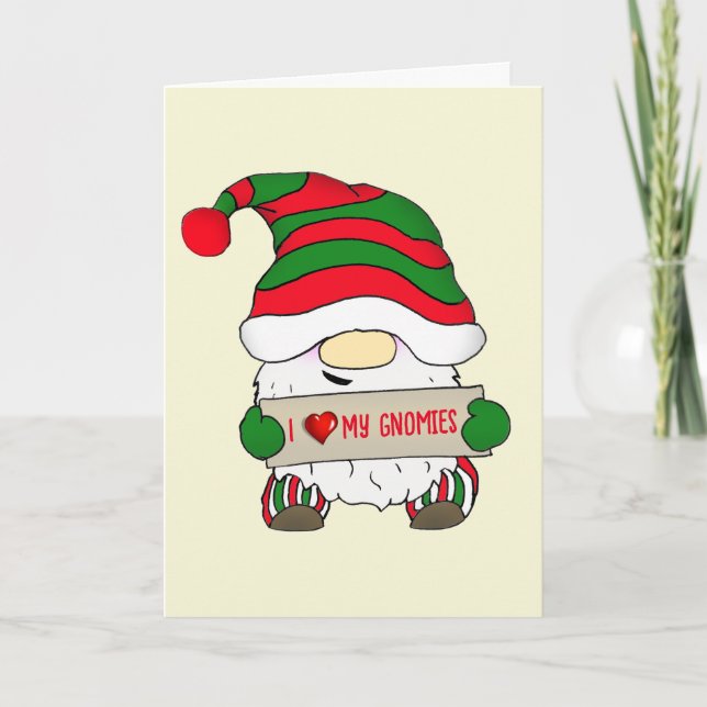 Gnome jul helgkort (Framsida)