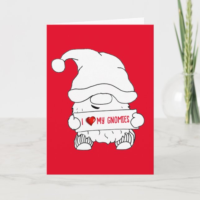 Gnome jul helgkort (Framsida)