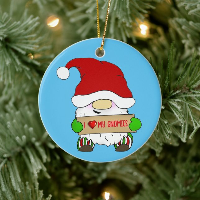Gnome jul julgransprydnad keramik (Träd)
