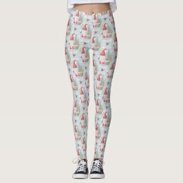 Gnome jul Mönster Leggings