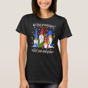 Gnome jul Pajamas Garden Gnome Merry Christm T Shirt
