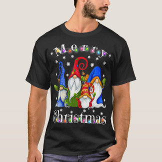 Gnome jul Pajamas Garden Gnome Merry T Shirt
