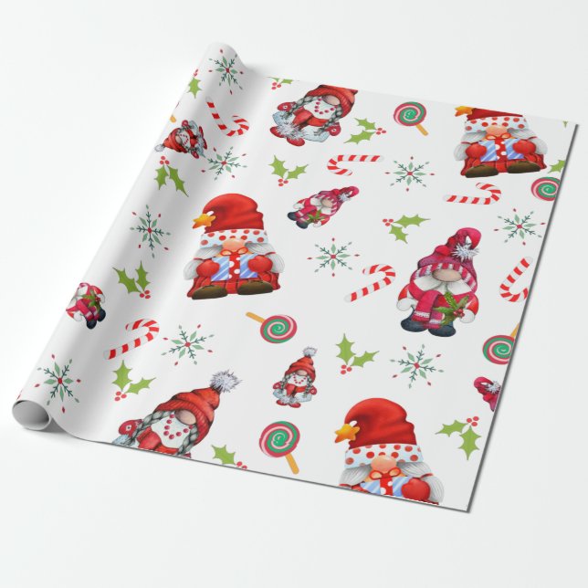 Gnome jul presentpapper (Utrullad)