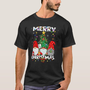 Gnome Julafton Pajamas Garden God jul Matching T Shirt