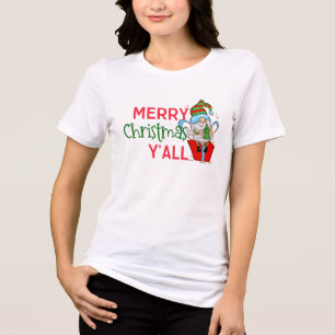 Gnome-julet - "Merry Y'all" Helgdag Tee