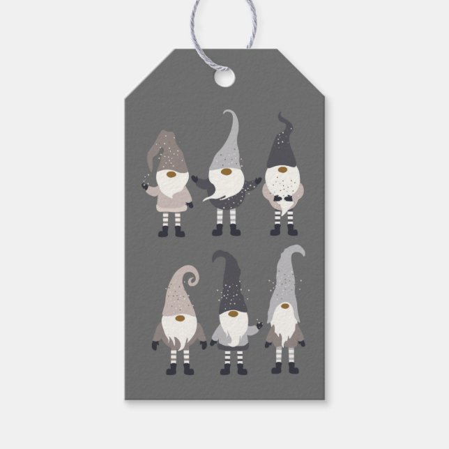 Gnome Juletiketters Presentetikett (Framsidan)