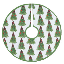 Gnome Julgran Buffalo Check Cute Helgdag  Julgransmatta Borstad Polyester