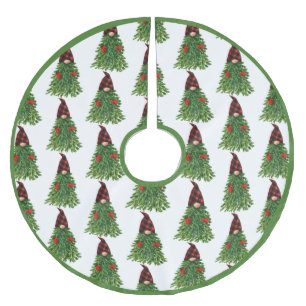 Gnome Julgran Buffalo Check Cute Helgdag  Julgransmatta Borstad Polyester