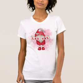 Gnome Kärlek Valentindagen T Shirt