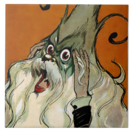 "Gnome Kung" av John R Neill Kakelplatta