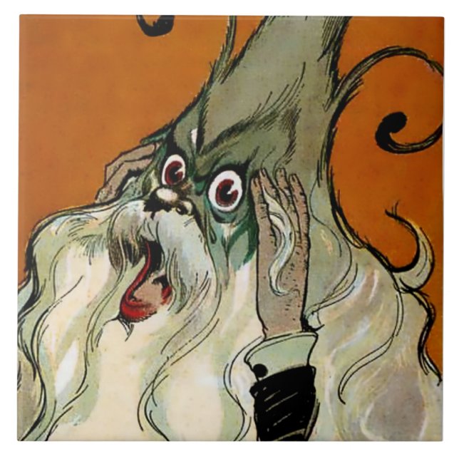 "Gnome Kung" av John R Neill Kakelplatta (Framsidan)