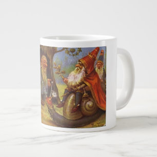 Gnome Kung reser till Mugg och dricker Kopp Jumbo Mugg