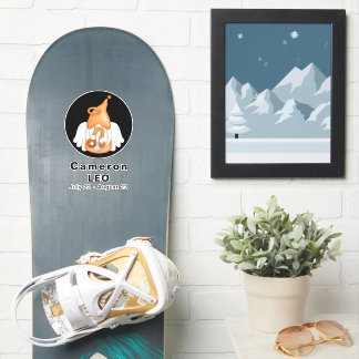 Gnome Leo Astrology Sign Angel 8’ Vinyl Sticker Klistermärken