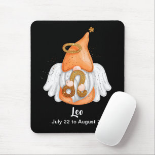 Gnome Leo Astrology Sign Angel Mouse Pad Musmatta