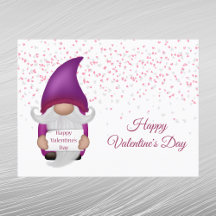 Gnome Lila Heart Valentine