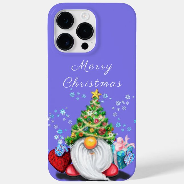Gnome med Gift jul iphone case (Baksida)
