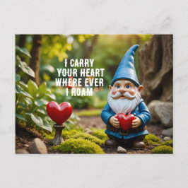 Gnome med hjärthjärthjärthjärthjärtans vykort