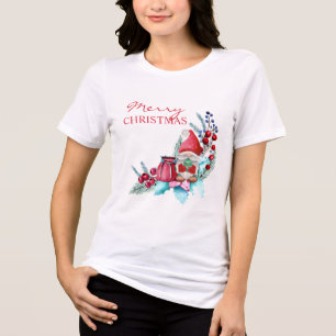 Gnome med Julgran T-Shirt