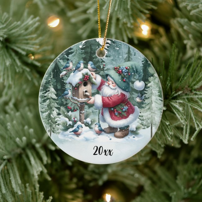 Gnome - Merry Christmas Across The Miles Ornament (Träd)